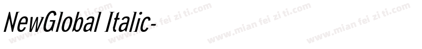 NewGlobal Italic字体转换